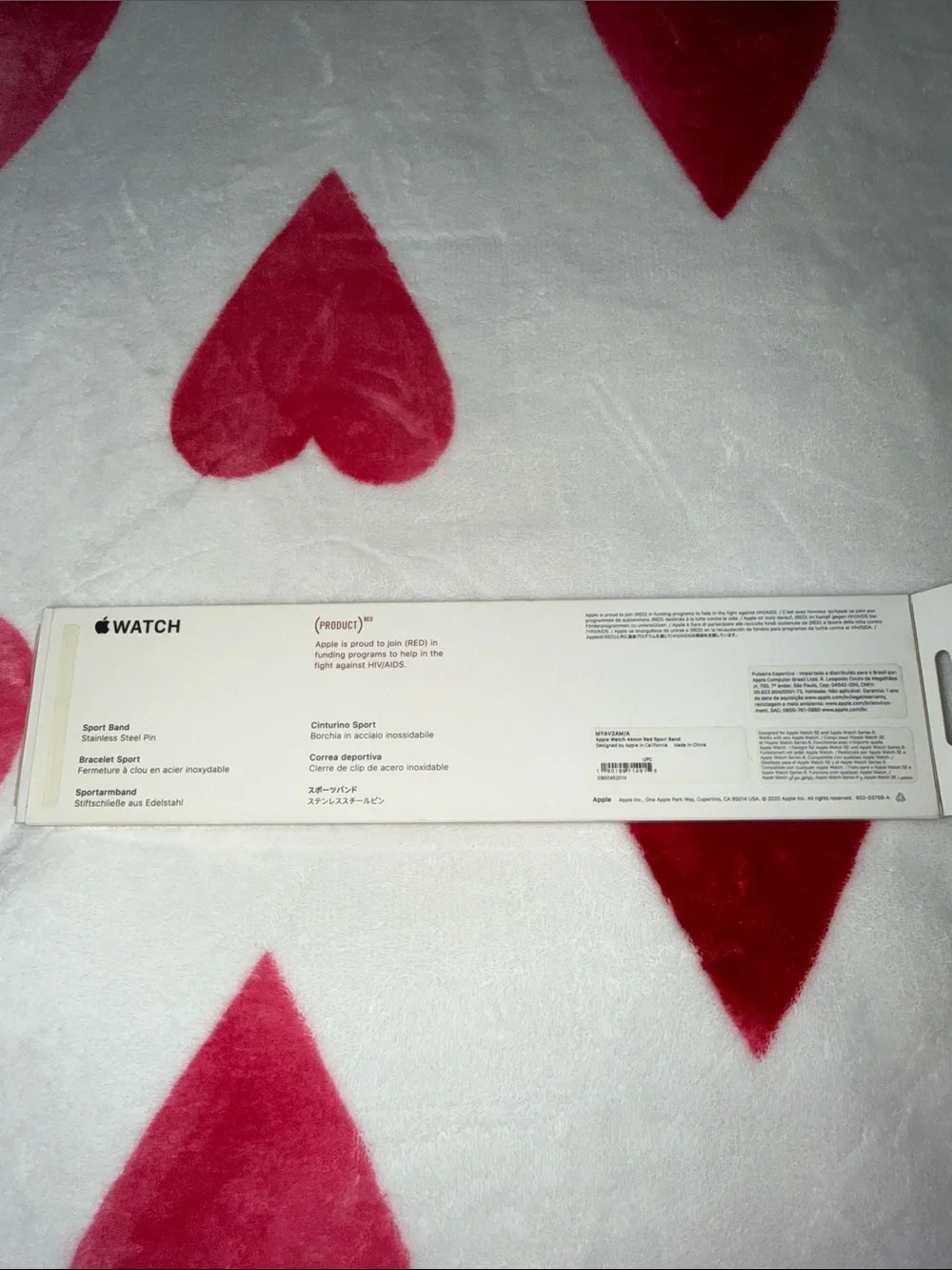 Apple (PRODUCT)RED Sport Band - Red Silicone Apple Watch Strap
